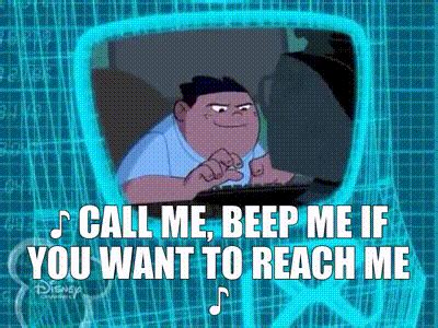 Kim Possible: Call me, beep me if you wanna reach me. .